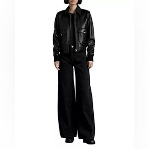 rag & bone Women’s Sofie Spliced High Rise Wide Leg Jeans; Size 27